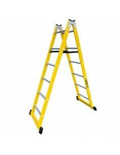 Escalera Fibra Tijera 2x8 - 2,35 Metros