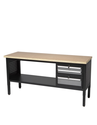 Mesa de Trabajo Modular 1830mm Cajones Estante Inferior Alyco 129658