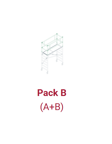 Andamio Multiusos Profesional MASTER 3,90 Metros Pack B