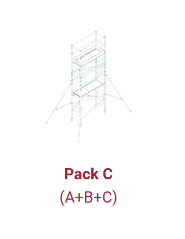 Andamio Multiusos Profesional MASTER 4,90 Metros Pack C