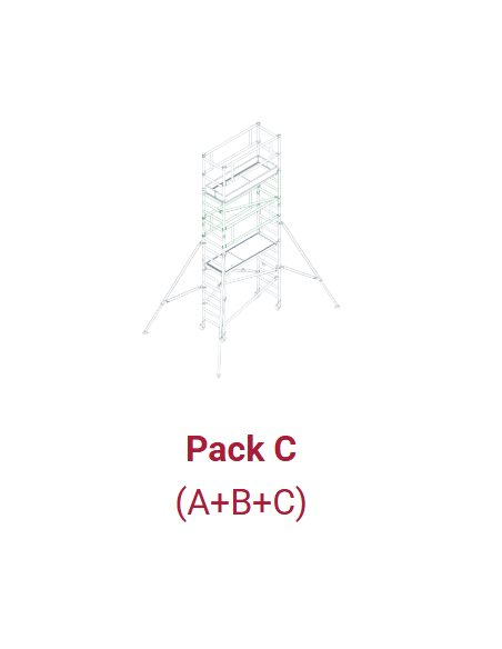 Andamio Multiusos Profesional MASTER 4,90 Metros Pack C