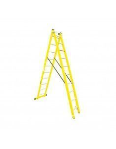 Escalera Fibra 2X6 - 1,75+1,75 Metros