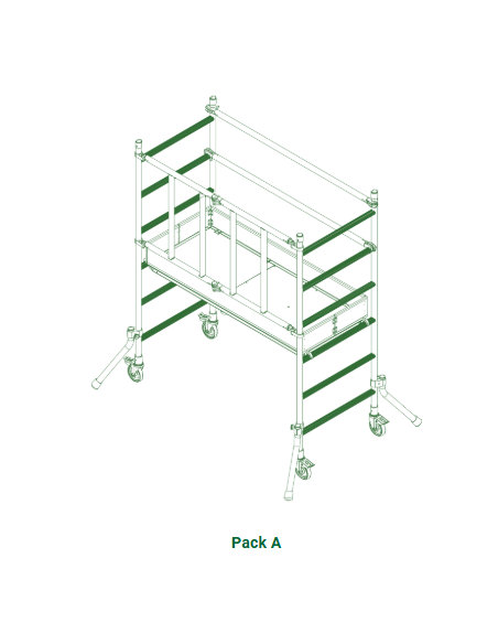 Andamio Modular Profesional PRESTIGE 1,00 Metros Pack A