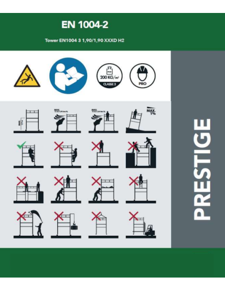 Andamio Modular Profesional PRESTIGE 1,00 Metros Pack A