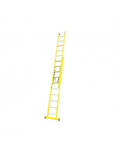 Escalera Fibra 2X7 - 2,05+2,05 Metros