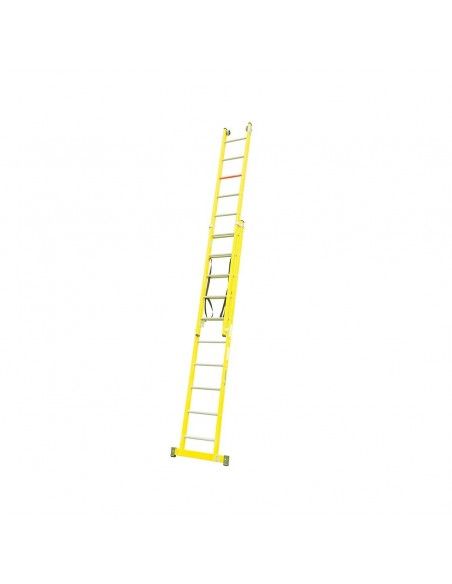 Escalera Fibra 2X9 - 2,60+2,60 Metros