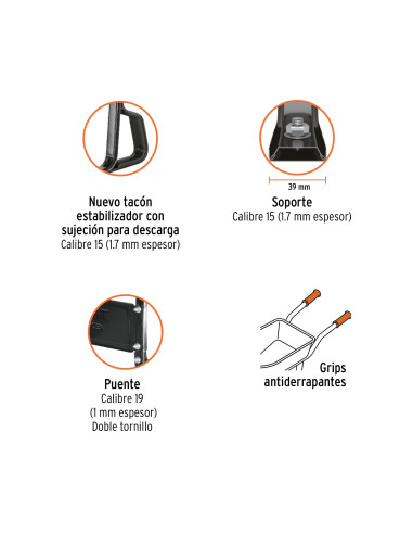 Carretilla 70 Litros Metálica - Impinchable - Truper