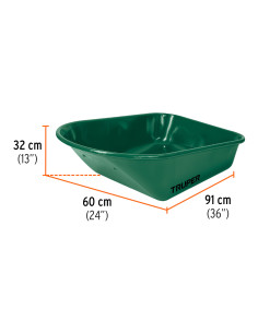 Carretilla 70 Litros Metálica - Impinchable - Truper 2