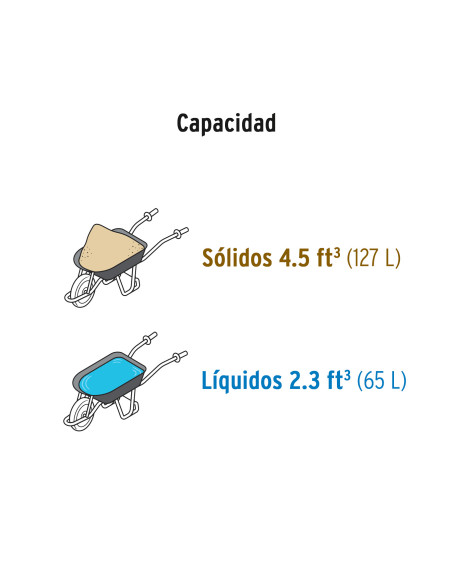 Carretilla 65 Litros Metálica - Neumática - Truper