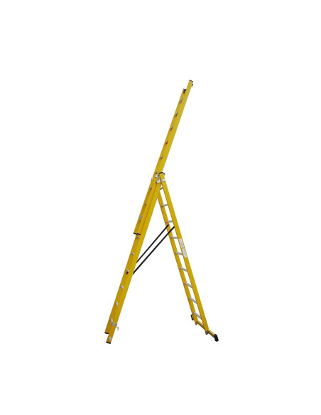 Escalera Fibra 3X11 - 3,20+3,20+3,20 Metros