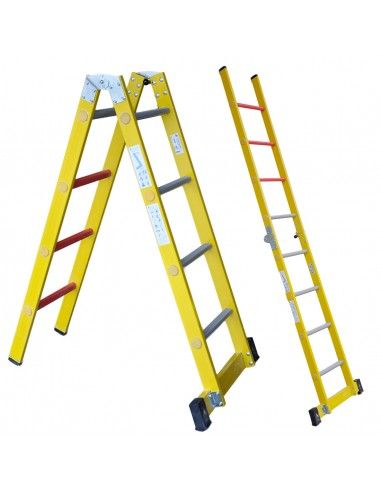 Escalera Fibra Tijera y/o Tramo 2x3