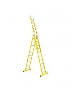 Escalera Fibra Tijera y Tramo 3X8 - 2,34+2,34+2,34 Metros