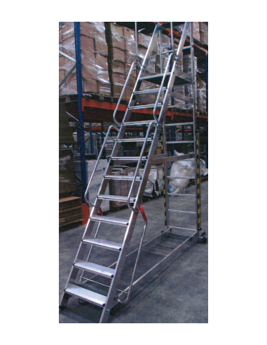 Plataforma Móvil Aluminio 5 Peldaños 3,10 m EN131 150 kg