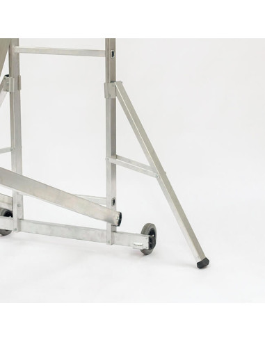 Plataforma Móvil Aluminio 9 Peldaños 3,90 m EN131 150 kg