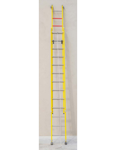 Escalera FC Fibra de Vidrio 2x12 Cuerda 6,01 m 100 kV 2
