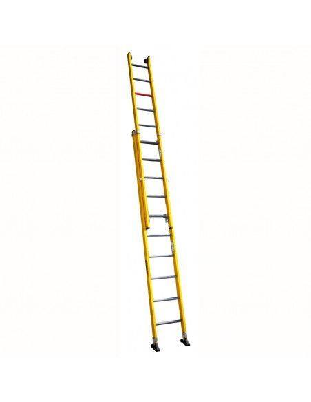 Escalera FCT Fibra Vidrio 2x6 Manual 2,65 m 100 kV