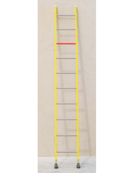Escalera FH Fibra de Vidrio 12 Peldaños 3,56 m 100 kV