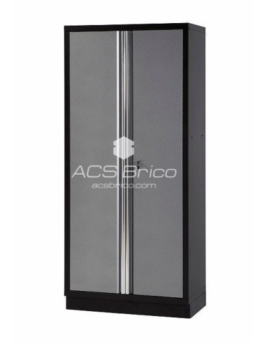 Armario Taller Doble Puerta 2 m 4 Baldas y Cerradura