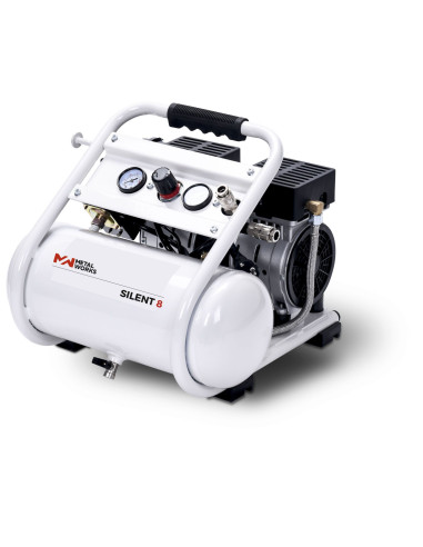 Compresor Metalworks Silent 8 8 L 1 CV 128 l/min 9 Bar