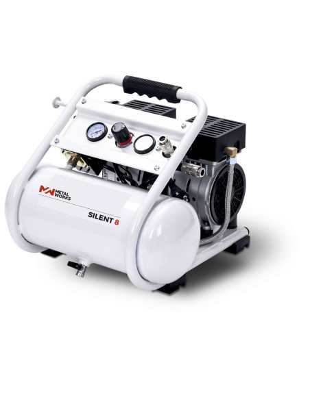 Compresor Metalworks Silent 8 8 L 1 CV 128 l/min 9 Bar