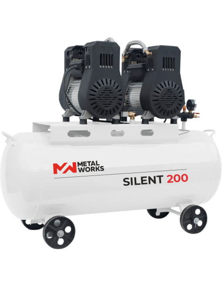 Compresor Metalworks Silent 200 200 L 6 CV 640 l/min 10 Bar