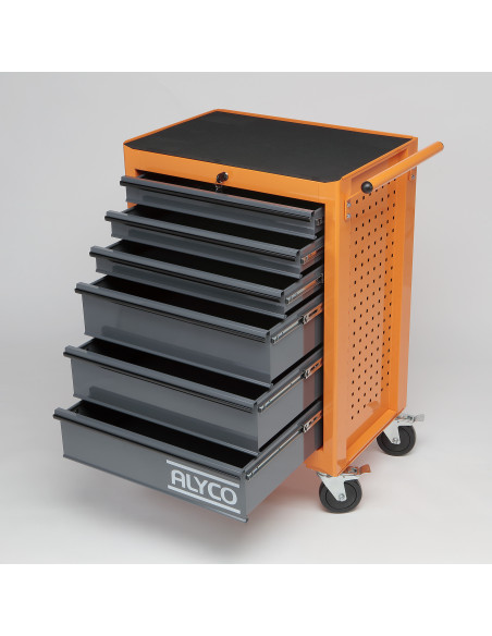 Carro Herramientas ALYCO ORANGE 6 Cajones 300 kg 678x460x1019 mm