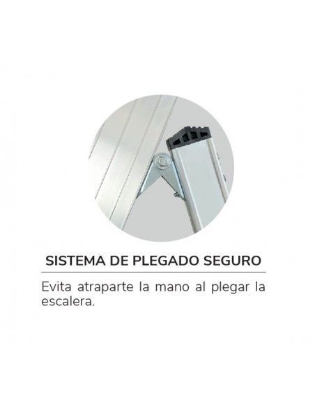 Escalera Tijera Industrial 4 Peldaños