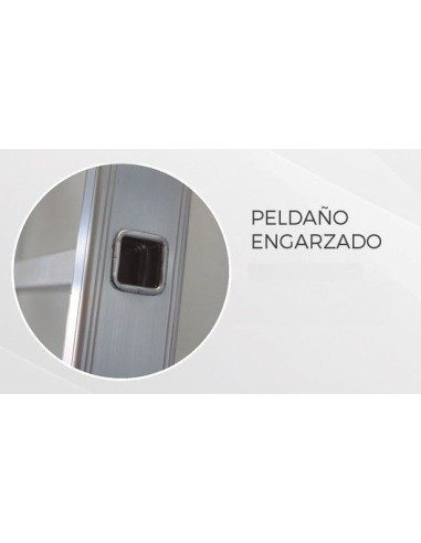 Escalera Aluminio 3x7 - 2+2+2 M - 66x25mm