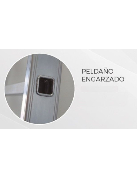 Escalera Aluminio 3x7 - 2+2+2 M - 66x25mm