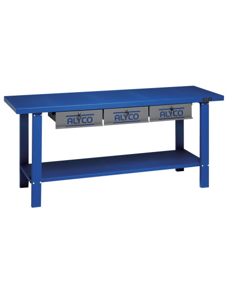 Mesa Trabajo Metálica Tres Cajones Alyco 192677