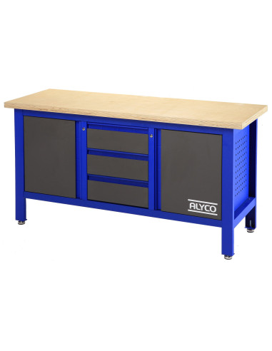 Mesa Trabajo 3 Cajones + 2 Portones Alyco 129755