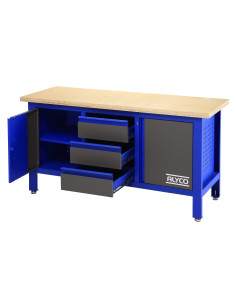Mesa Trabajo 3 Cajones + 2 Portones Alyco 129755 2