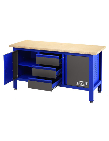 Mesa Trabajo 3 Cajones + 2 Portones Alyco 129755