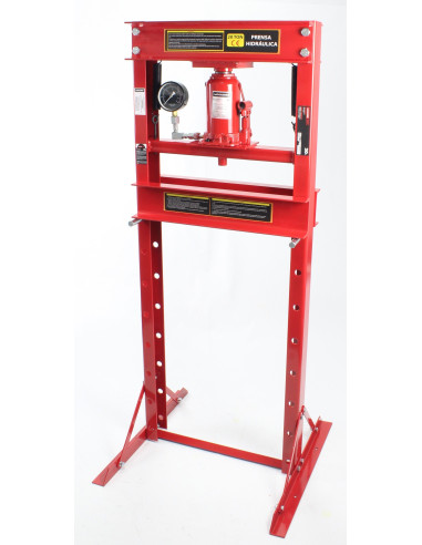 Prensa Hidráulica 20T Manual C/Manometro