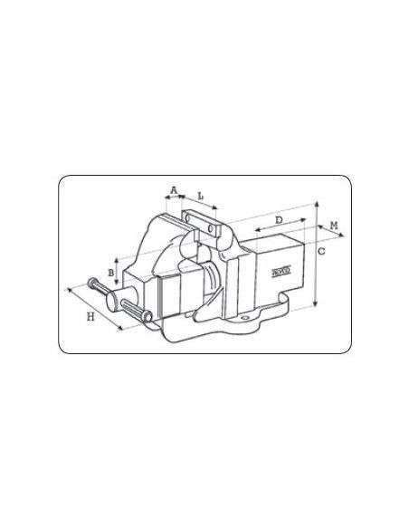 Tornillo de Banco 100 mm Alyco 199350