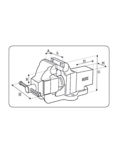 Tornillo de Banco 125 mm Alyco 199355