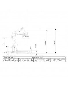 Grúa Plegable CAT6200T 2