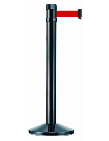 Poste Negro Cinta Roja 4 MT RS4BKRE