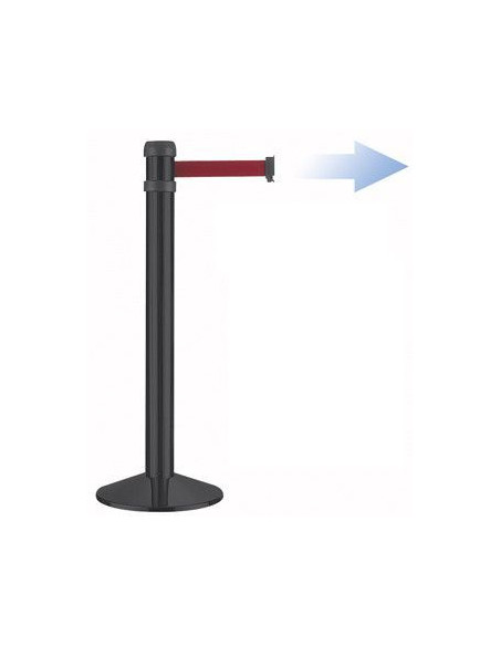 Poste Negro Cinta Negra 4 MT RS4BKBK