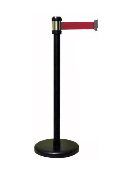 Poste Negro Cinta Roja 2 Mt RS2BKRE