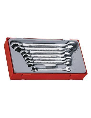 Juego De Llaves Combinadas Con Carraca Tt6508r - 8 Piezas
