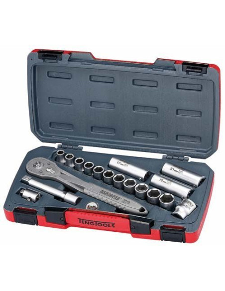 Juego De Llaves De Vaso 1/2" Inox Ts1218 18 Pzas