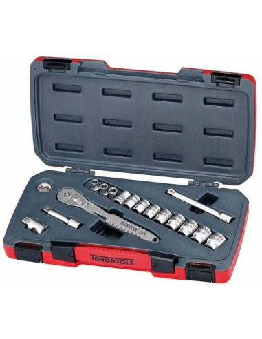 Juego De Llaves De Vaso 3/8" Inox Ts3816 16 Pzas