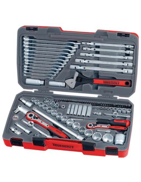 Juego De Llaves De Vaso Combi 1/4"-3/8"-1/2" Tm106 106 Pzas