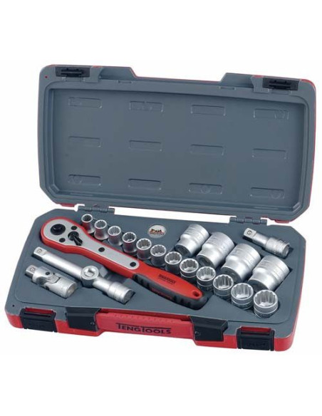 Juego De Llaves De Vaso Hexagonal 1/2" T1222-6 21 Pzas