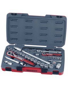 Juego De Llaves De Vaso Combinados 1/4"-1/2" T1272 72 Pzas