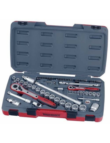 Juego De Llaves De Vaso Combinados 1/4"-1/2" T1272 72 Pzas