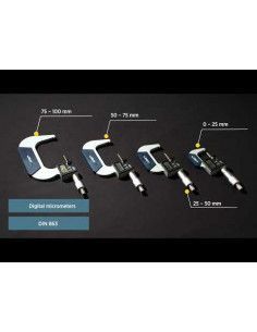 Juego De 4 Micrómetros 0-100 Mm 2