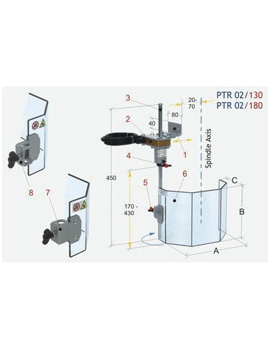 Protector De Seguridad Universal Para Taladro Ptr 02/180