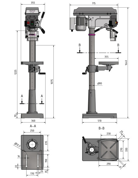 Taladro Optidrill D 23pro - 230v 1ph